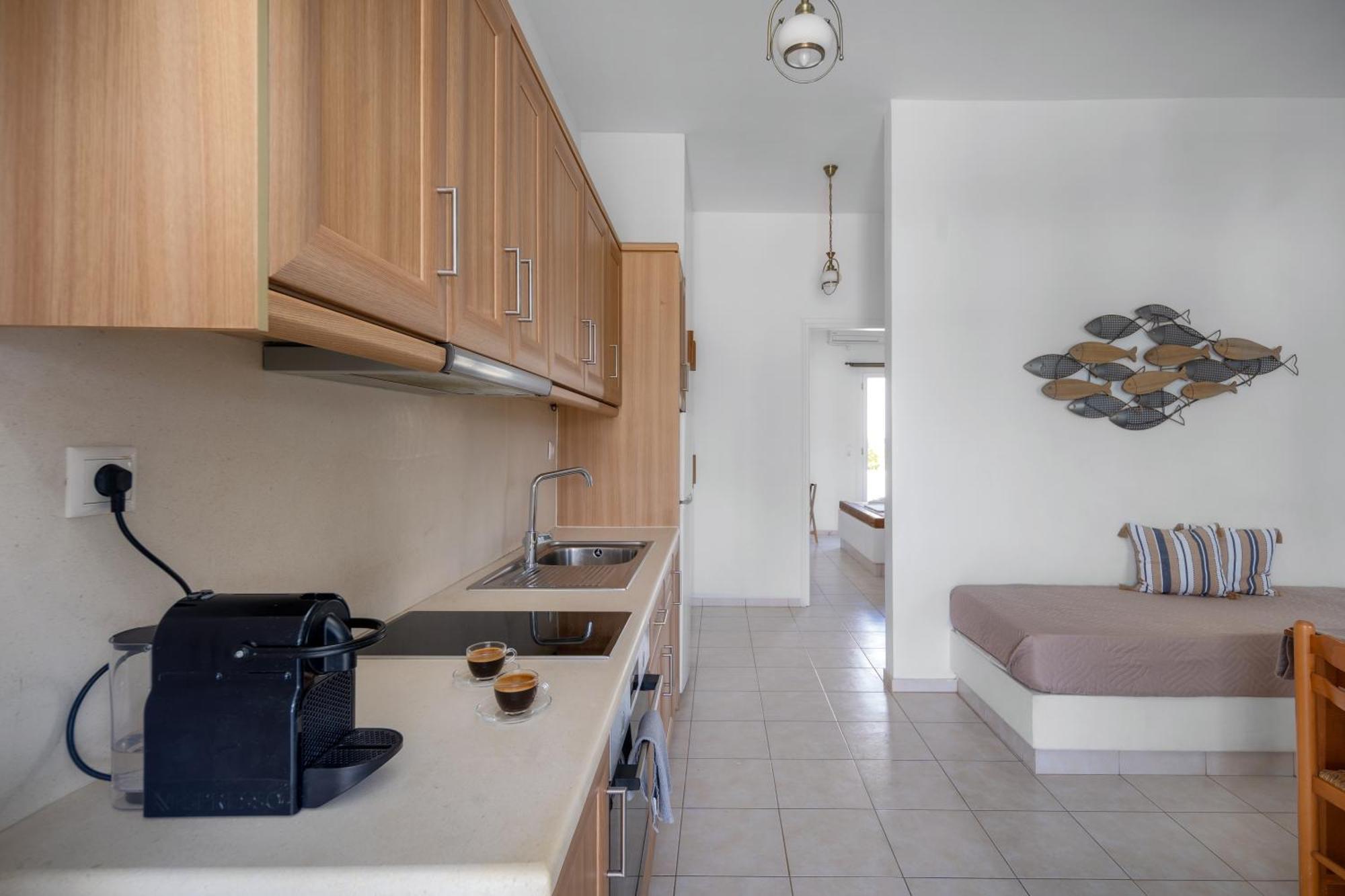 Galazio Seaside Apartments Livadakia ภายนอก รูปภาพ